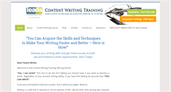 Desktop Screenshot of contentwritingtraining.com
